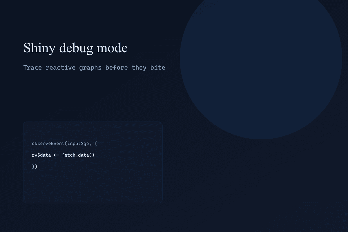 Shiny debug mode in RCode